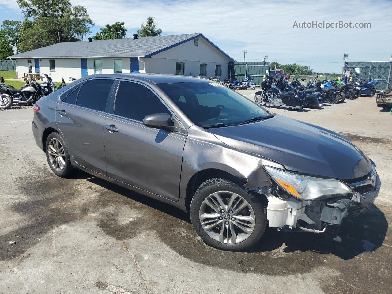 2016 Toyota Camry Le Серый vin: 4T1BF1FK6GU602728