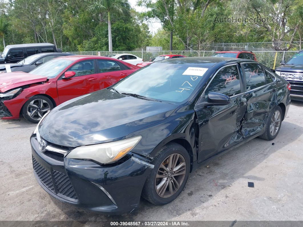 2017 Toyota Camry Se Black vin: 4T1BF1FK6HU294767