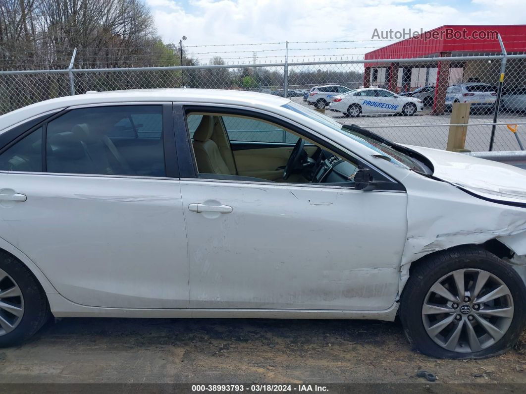 2017 Toyota Camry Xle White vin: 4T1BF1FK6HU394478