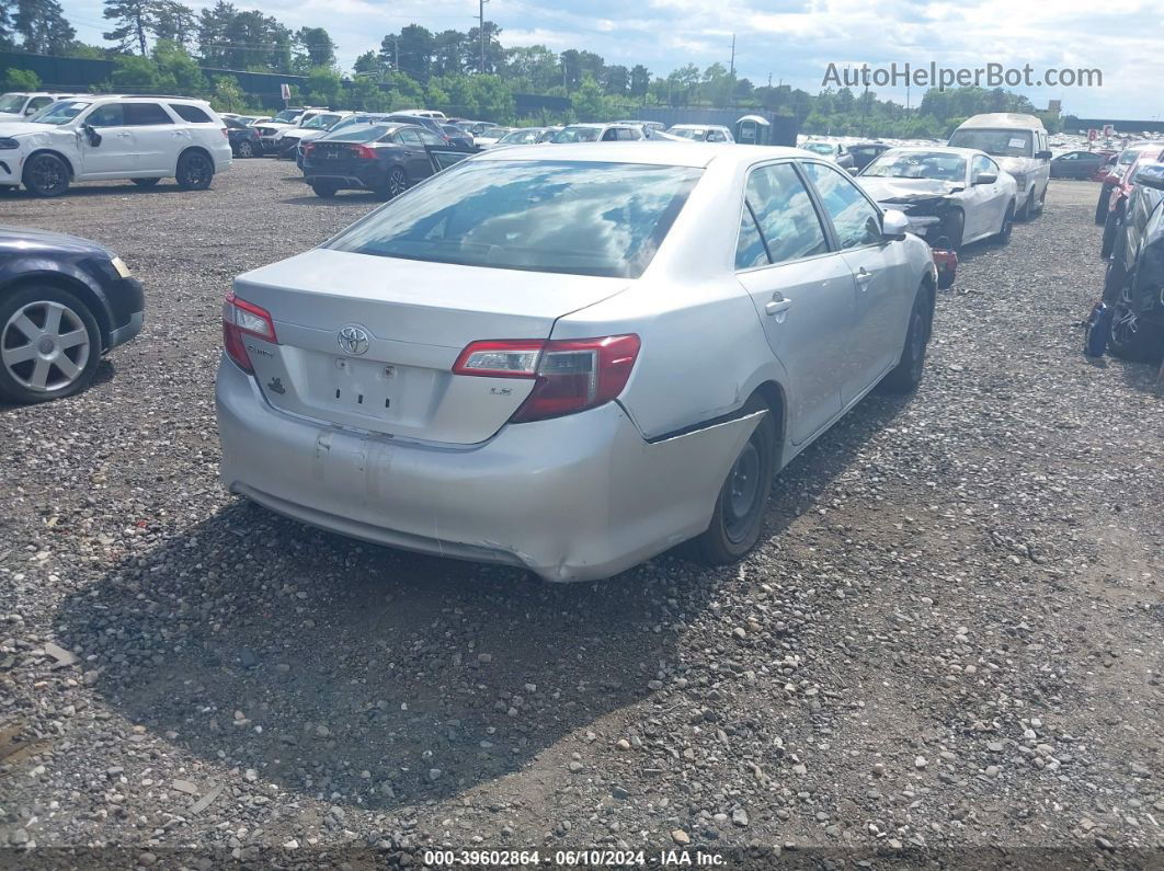 2012 Toyota Camry Le Silver vin: 4T1BF1FK7CU003296