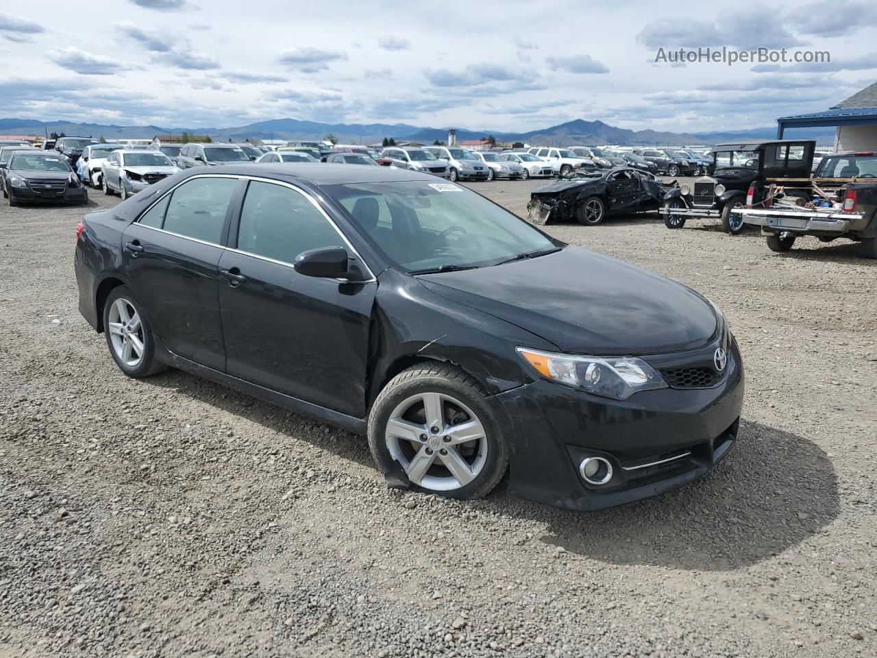 2012 Toyota Camry Base Черный vin: 4T1BF1FK7CU117721