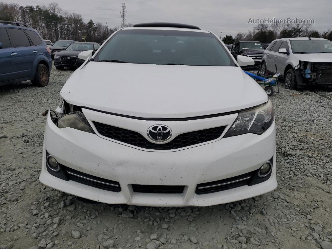 2012 Toyota Camry Base White vin: 4T1BF1FK7CU152856