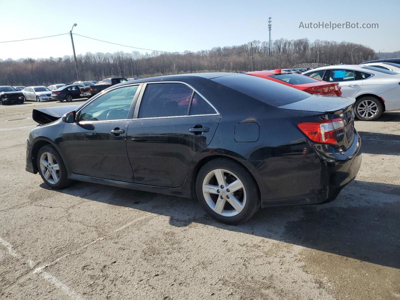 2012 Toyota Camry Base Черный vin: 4T1BF1FK7CU180270