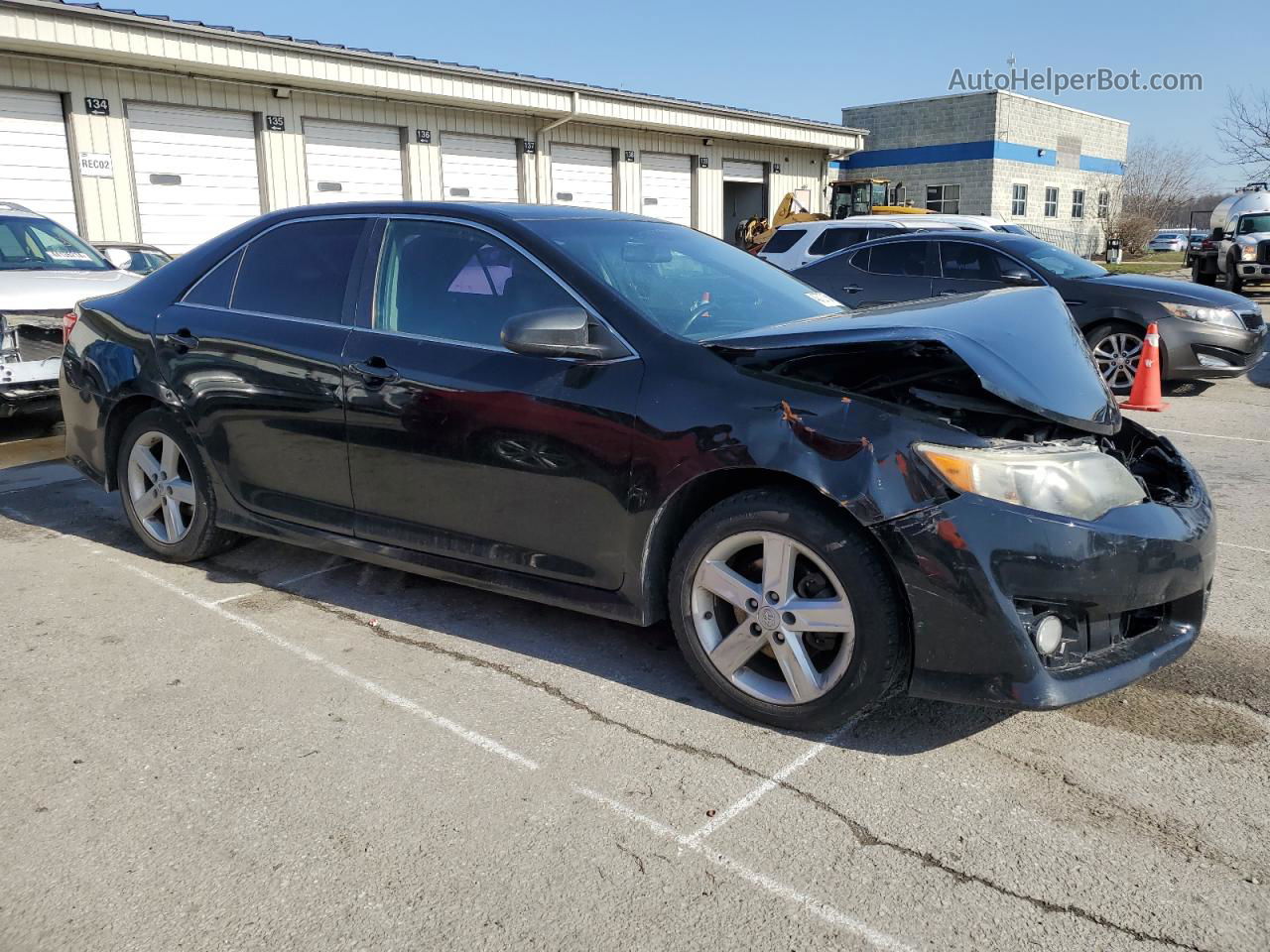 2012 Toyota Camry Base Черный vin: 4T1BF1FK7CU180270