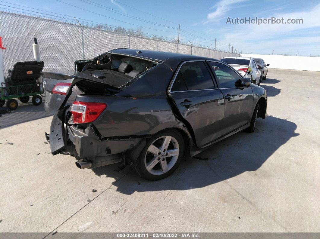 2012 Toyota Camry Se Gray vin: 4T1BF1FK7CU203594