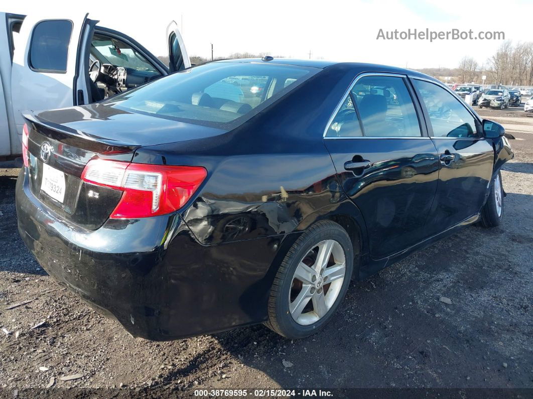 2012 Toyota Camry Se Black vin: 4T1BF1FK7CU505824