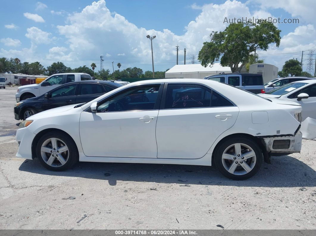 2012 Toyota Camry Se White vin: 4T1BF1FK7CU552903