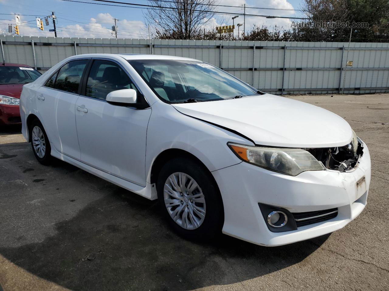 2012 Toyota Camry Base White vin: 4T1BF1FK7CU576148