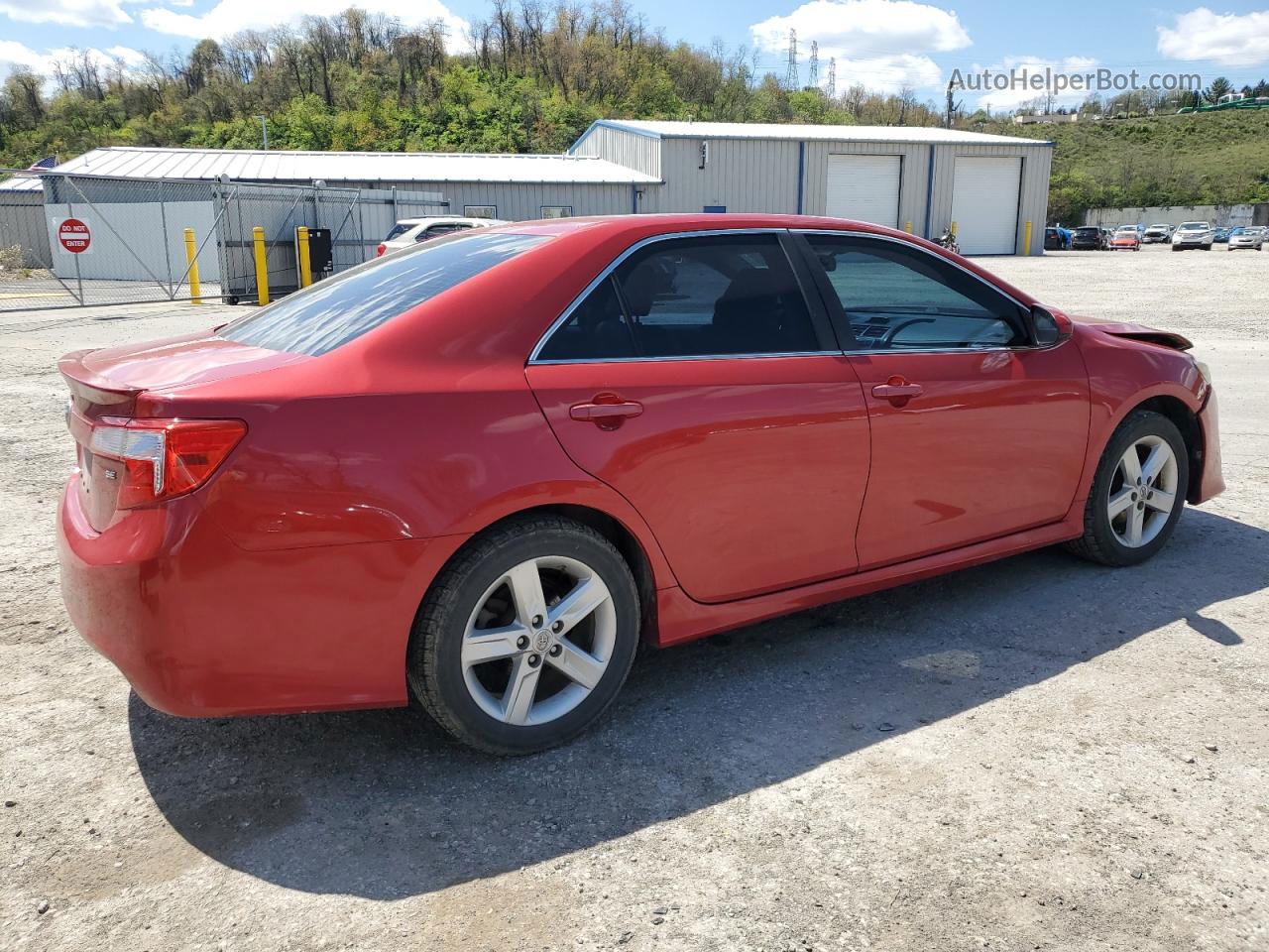 2012 Toyota Camry Base Red vin: 4T1BF1FK7CU589367