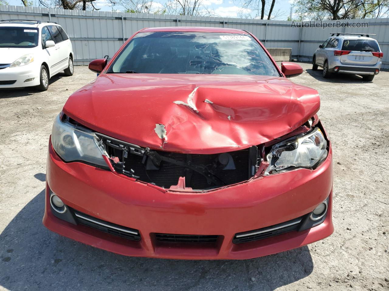 2012 Toyota Camry Base Red vin: 4T1BF1FK7CU589367