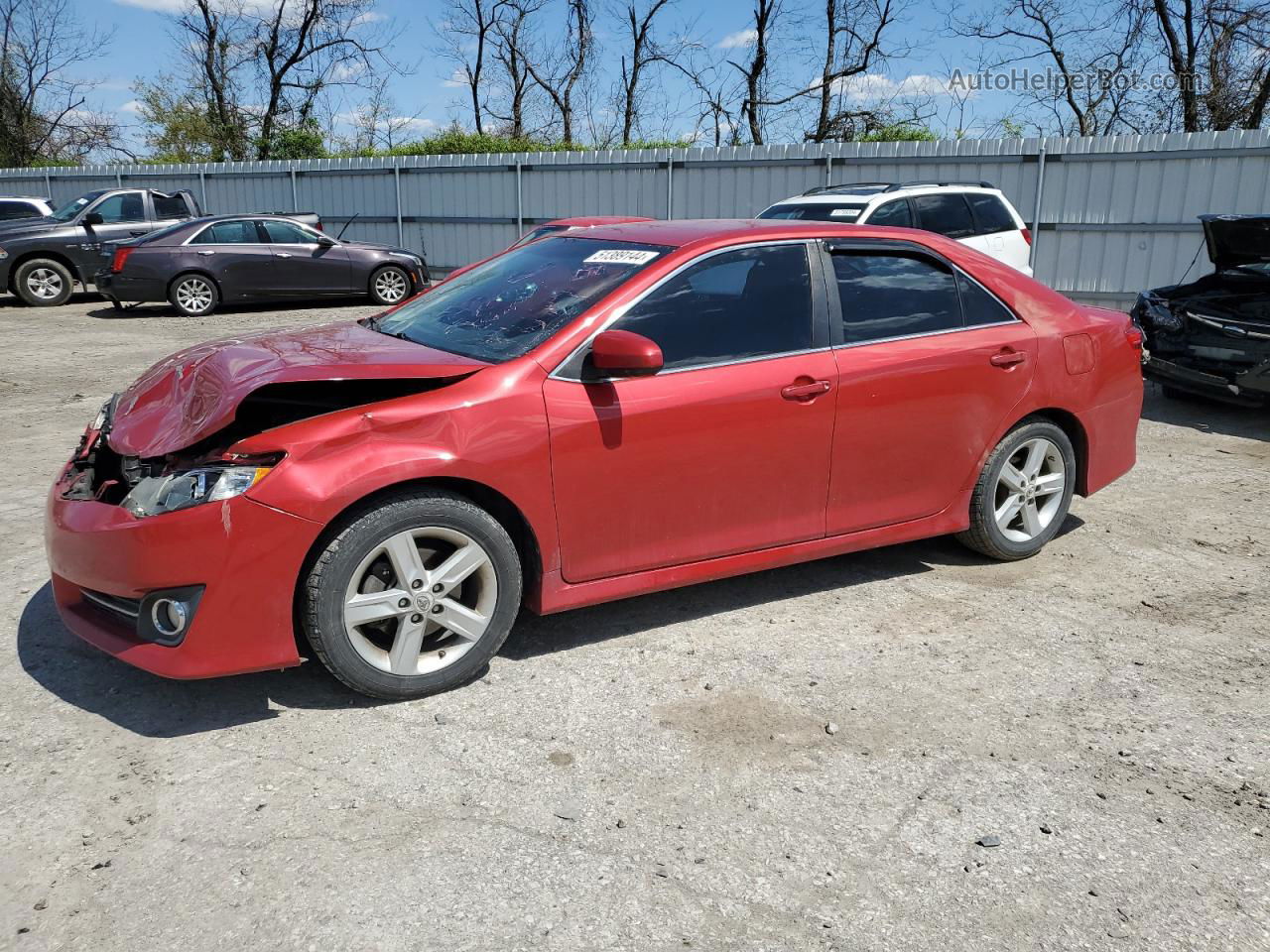 2012 Toyota Camry Base Red vin: 4T1BF1FK7CU589367