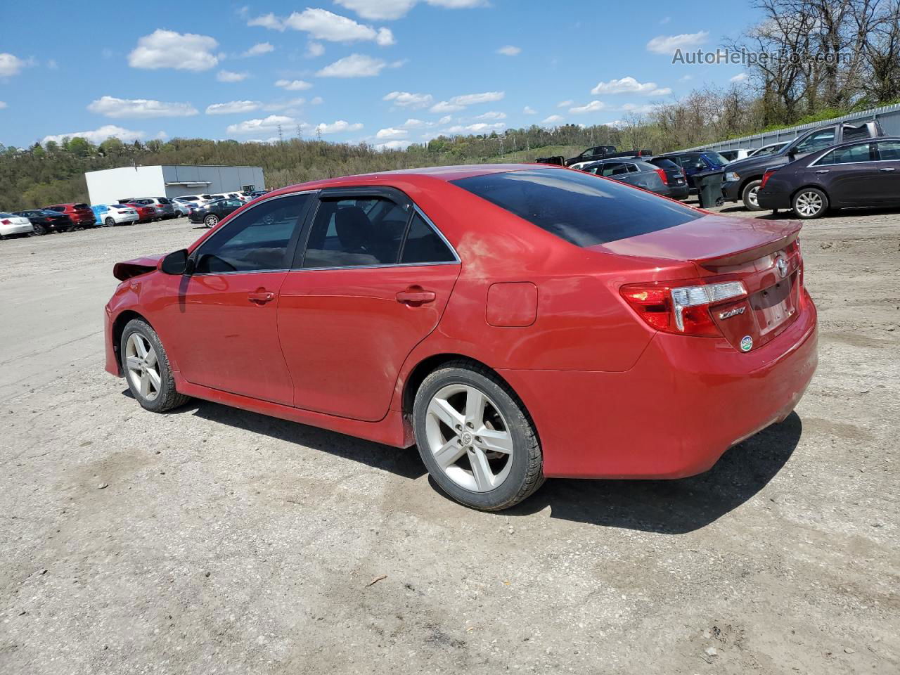 2012 Toyota Camry Base Red vin: 4T1BF1FK7CU589367