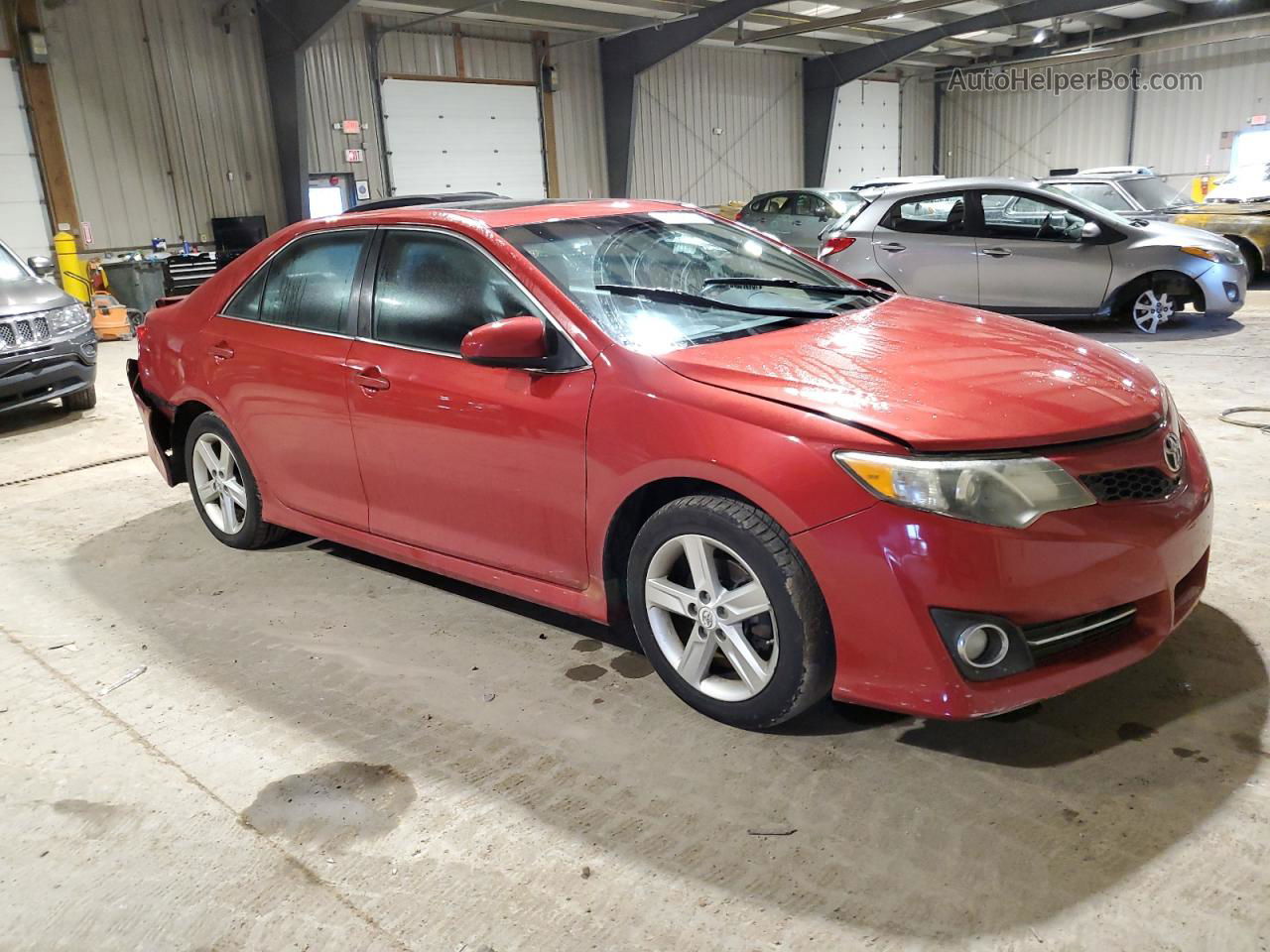 2012 Toyota Camry Base Red vin: 4T1BF1FK7CU596514