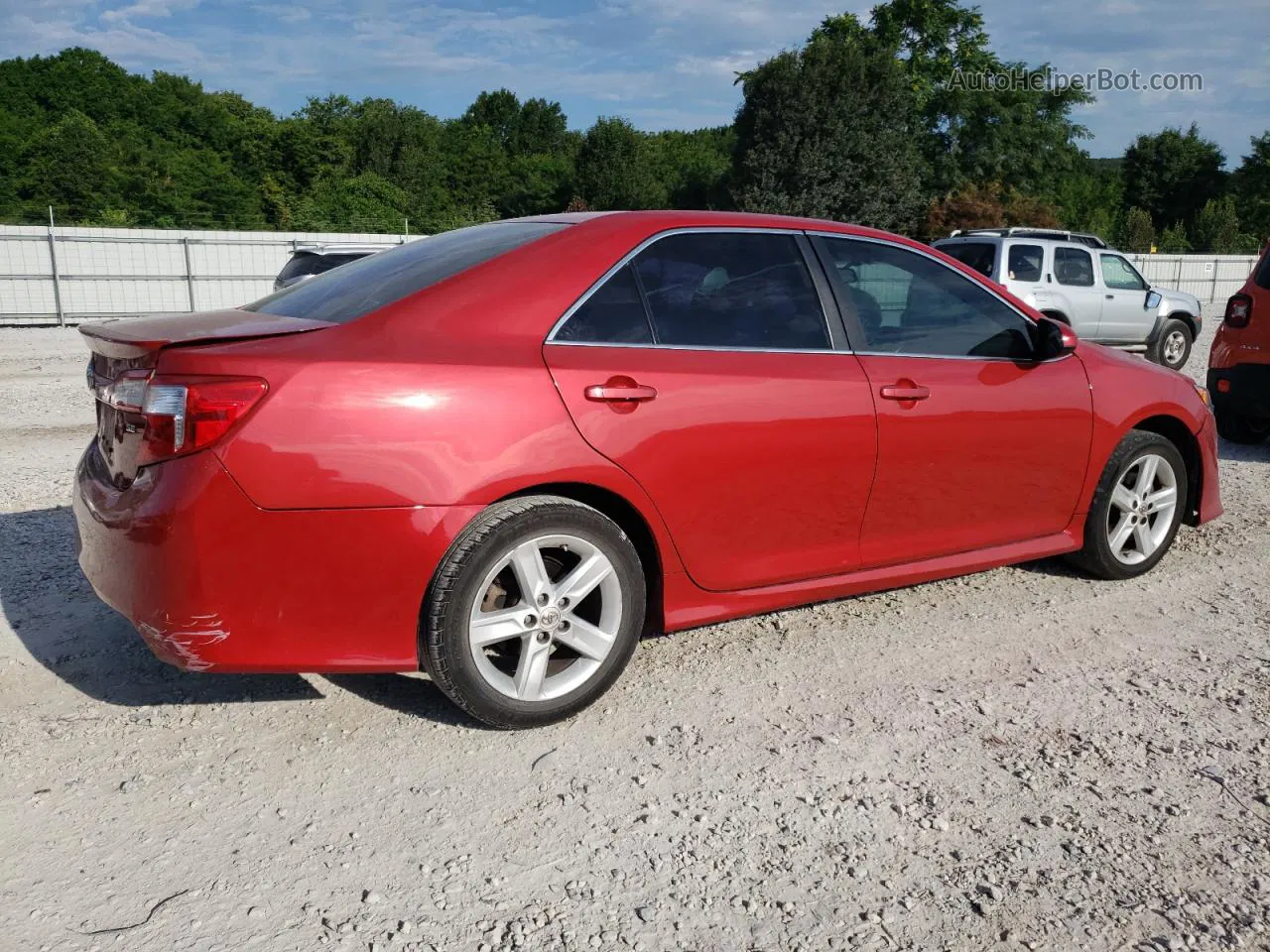 2012 Toyota Camry Base Red vin: 4T1BF1FK7CU624781