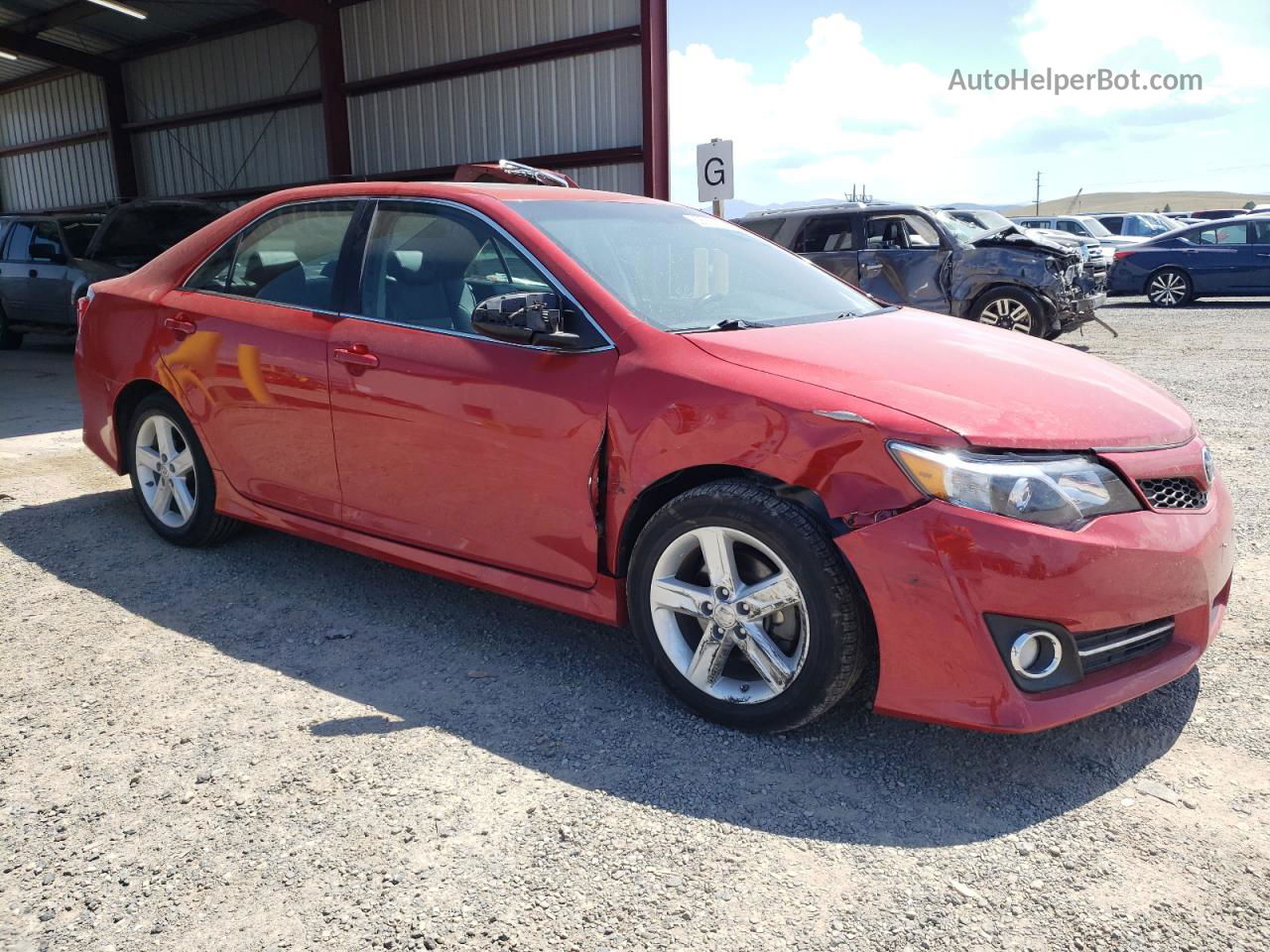 2012 Toyota Camry Base Red vin: 4T1BF1FK7CU631035