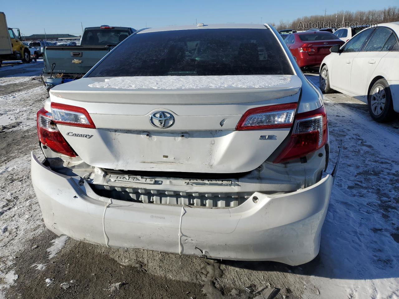 2012 Toyota Camry Base White vin: 4T1BF1FK7CU635151