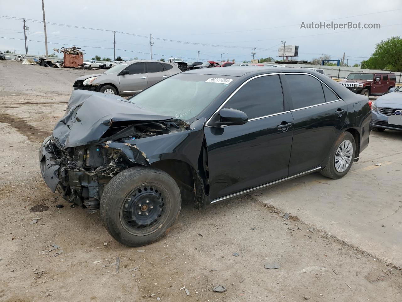 2013 Toyota Camry L Black vin: 4T1BF1FK7DU283674