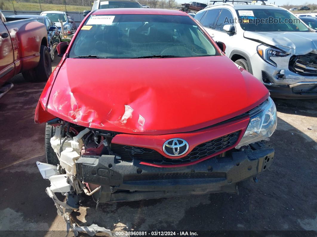 2014 Toyota Camry Se Red vin: 4T1BF1FK7EU809545