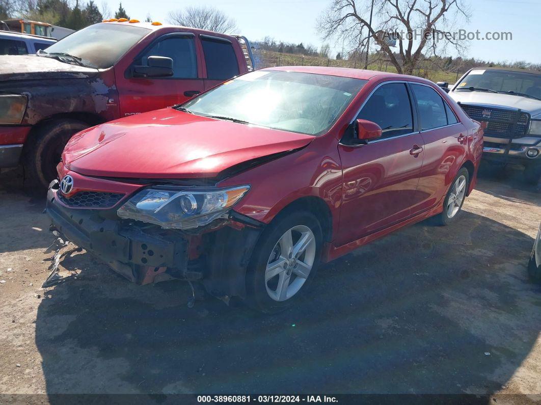 2014 Toyota Camry Se Red vin: 4T1BF1FK7EU809545