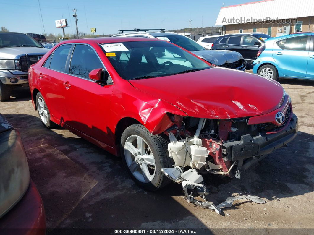 2014 Toyota Camry Se Red vin: 4T1BF1FK7EU809545