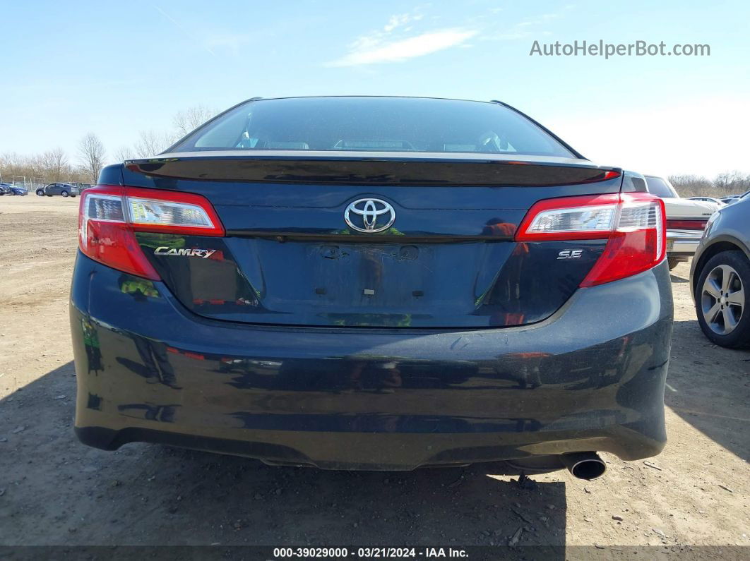 2014 Toyota Camry Se Black vin: 4T1BF1FK7EU829357