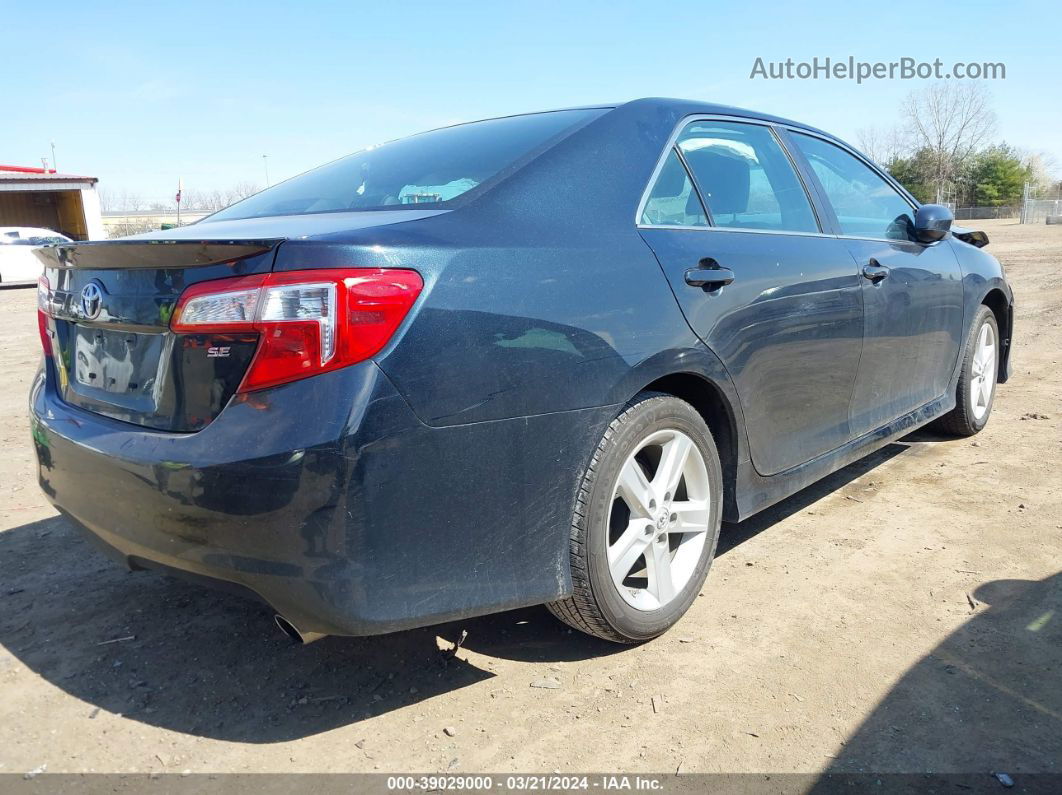 2014 Toyota Camry Se Black vin: 4T1BF1FK7EU829357