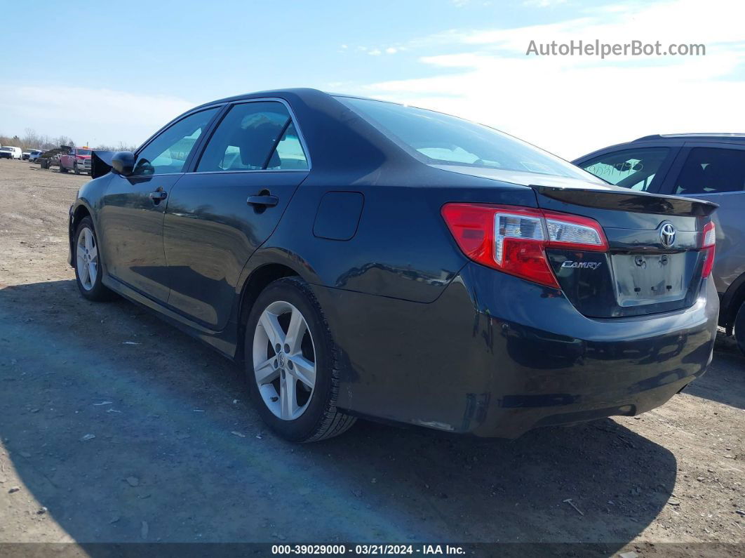 2014 Toyota Camry Se Black vin: 4T1BF1FK7EU829357