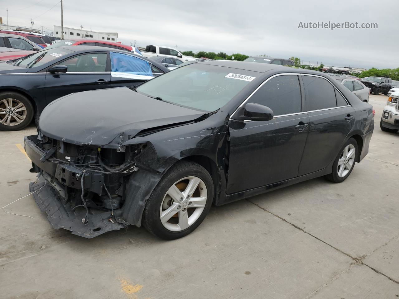 2014 Toyota Camry L Black vin: 4T1BF1FK7EU858096