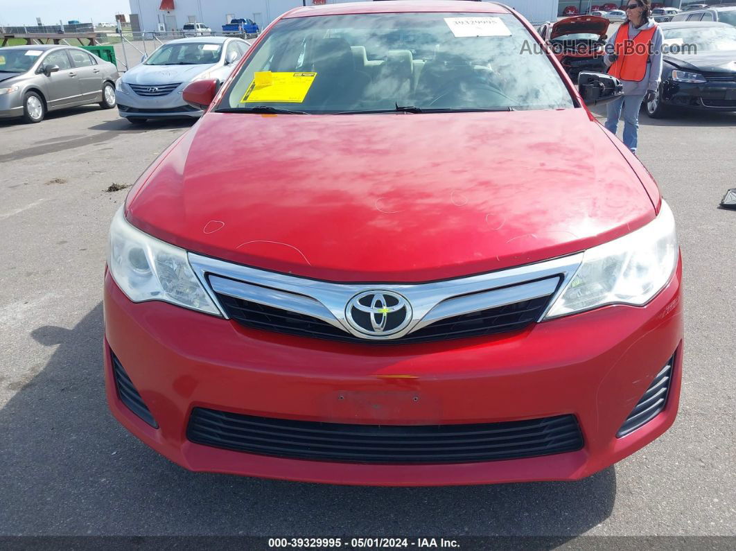 2014 Toyota Camry Le Красный vin: 4T1BF1FK7EU866103