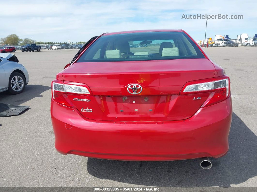 2014 Toyota Camry Le Red vin: 4T1BF1FK7EU866103