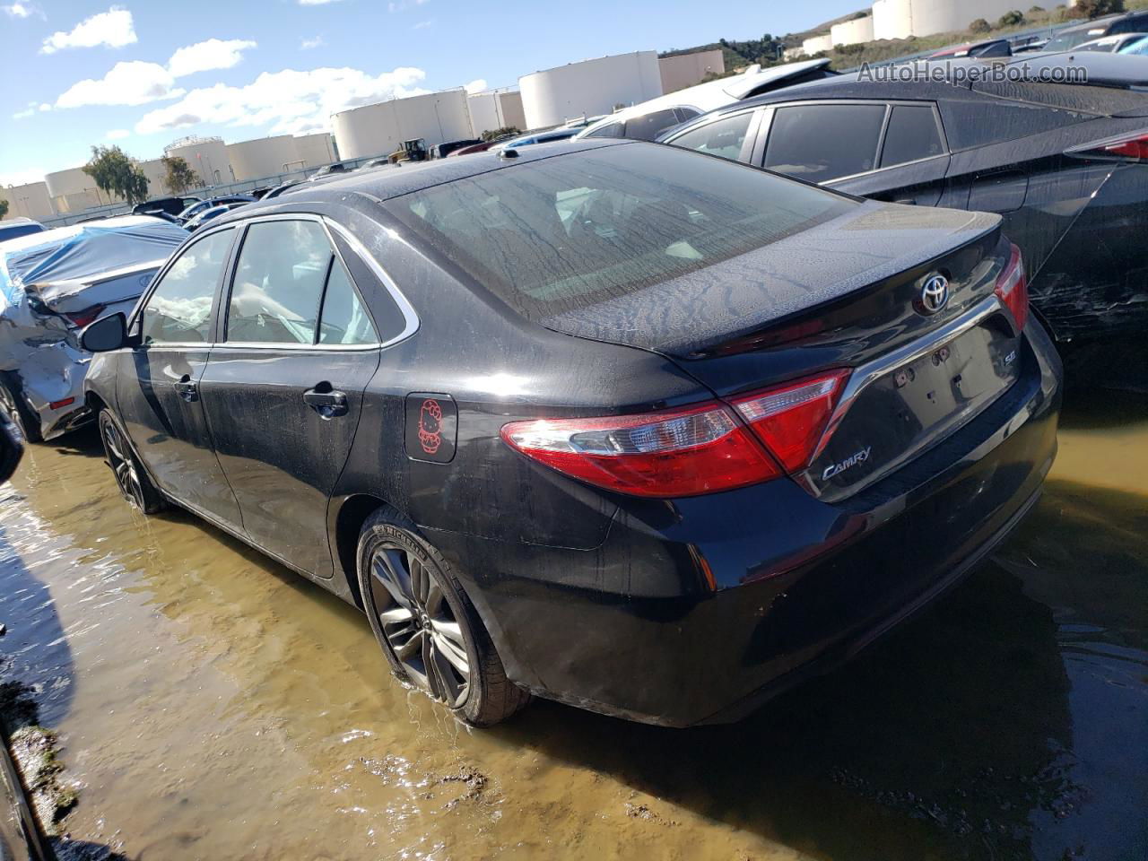 2016 Toyota Camry Le Black vin: 4T1BF1FK7GU128417