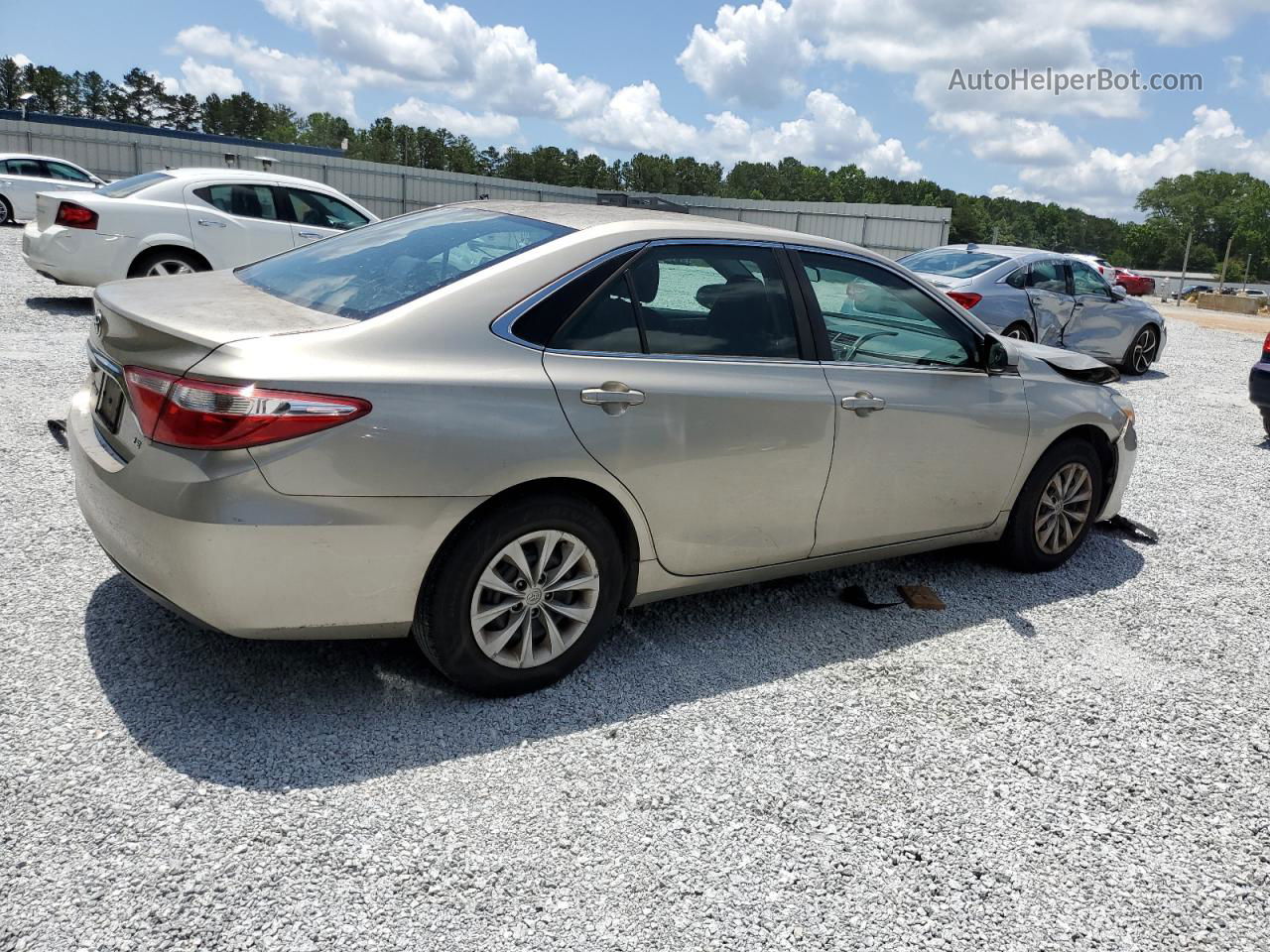 2016 Toyota Camry Le Бежевый vin: 4T1BF1FK7GU142964