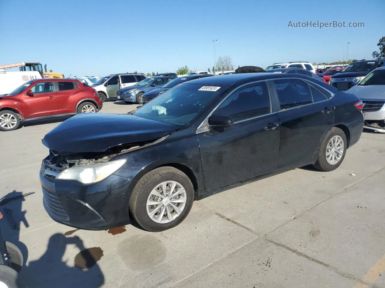 2016 Toyota Camry Le Black vin: 4T1BF1FK7GU147369