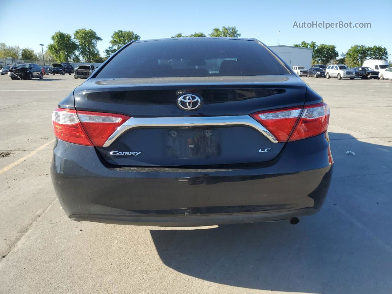 2016 Toyota Camry Le Black vin: 4T1BF1FK7GU147369