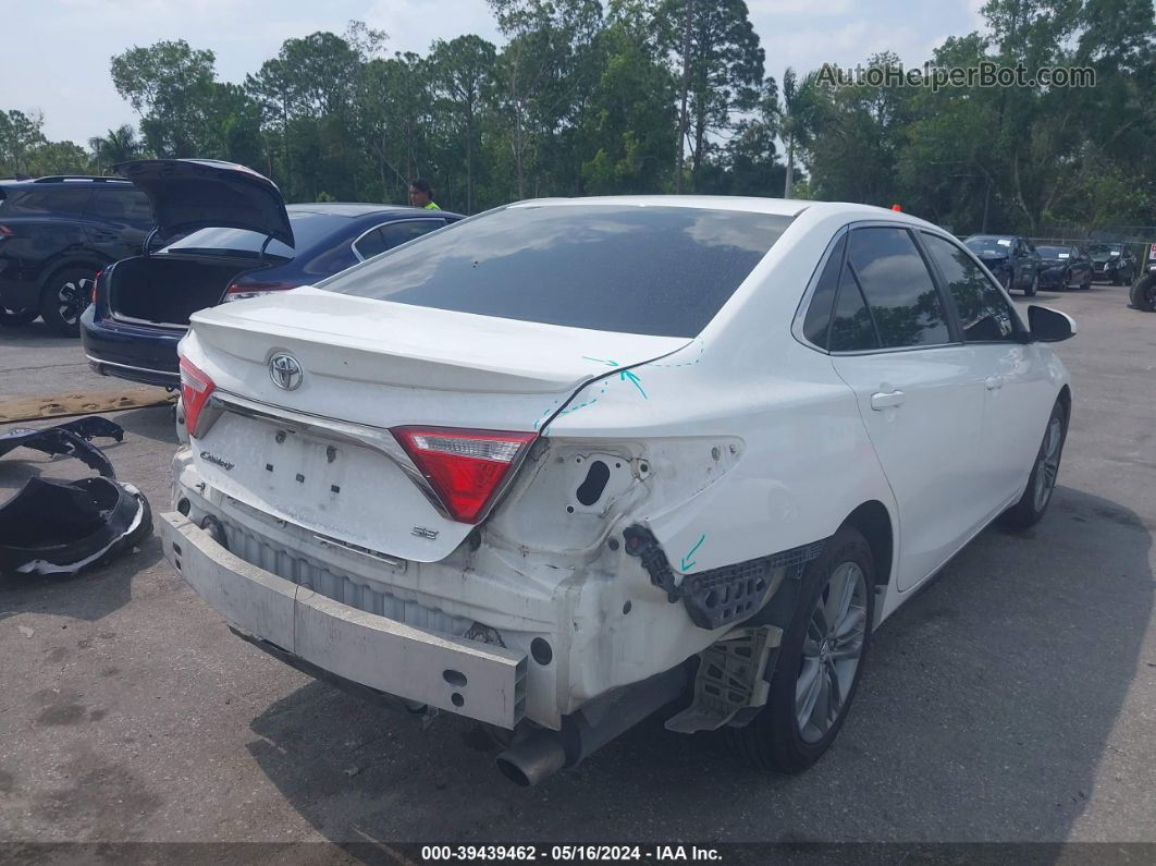 2016 Toyota Camry Se White vin: 4T1BF1FK7GU157884