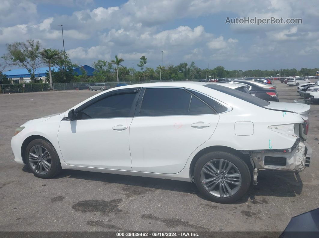 2016 Toyota Camry Se White vin: 4T1BF1FK7GU157884