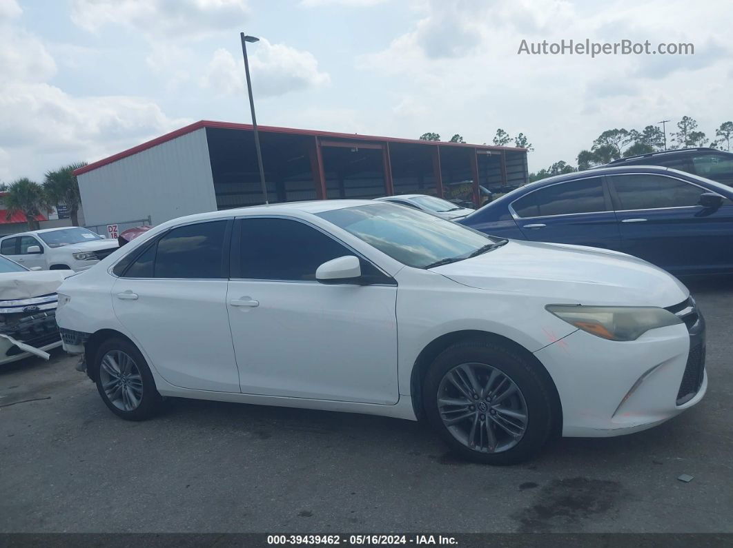 2016 Toyota Camry Se White vin: 4T1BF1FK7GU157884