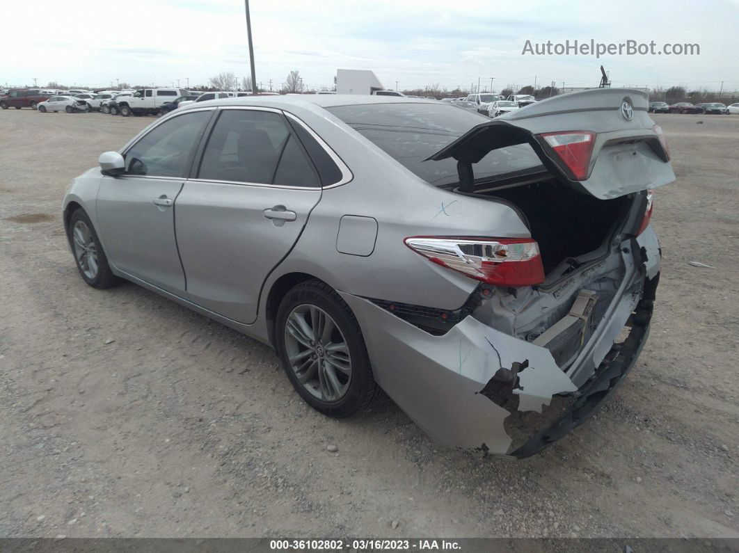 2016 Toyota Camry Se Silver vin: 4T1BF1FK7GU177147