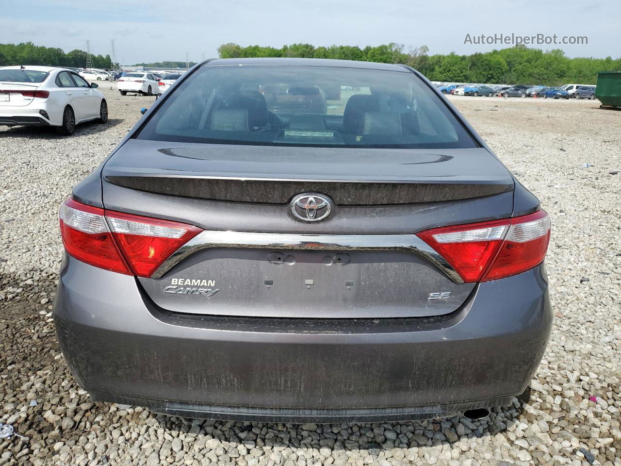 2016 Toyota Camry Le Gray vin: 4T1BF1FK7GU185586