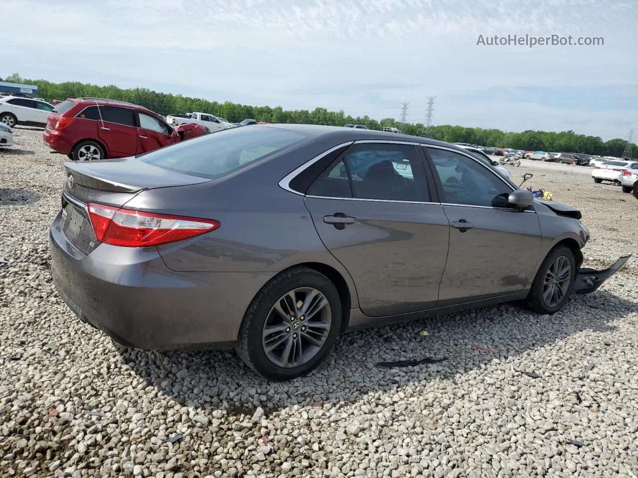 2016 Toyota Camry Le Gray vin: 4T1BF1FK7GU185586