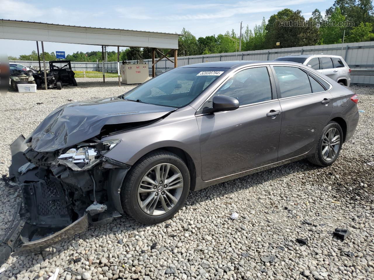 2016 Toyota Camry Le Gray vin: 4T1BF1FK7GU185586