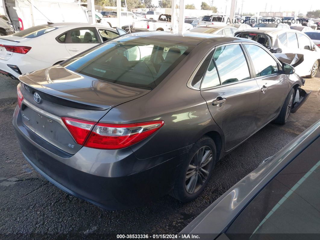 2016 Toyota Camry Se Gray vin: 4T1BF1FK7GU187242