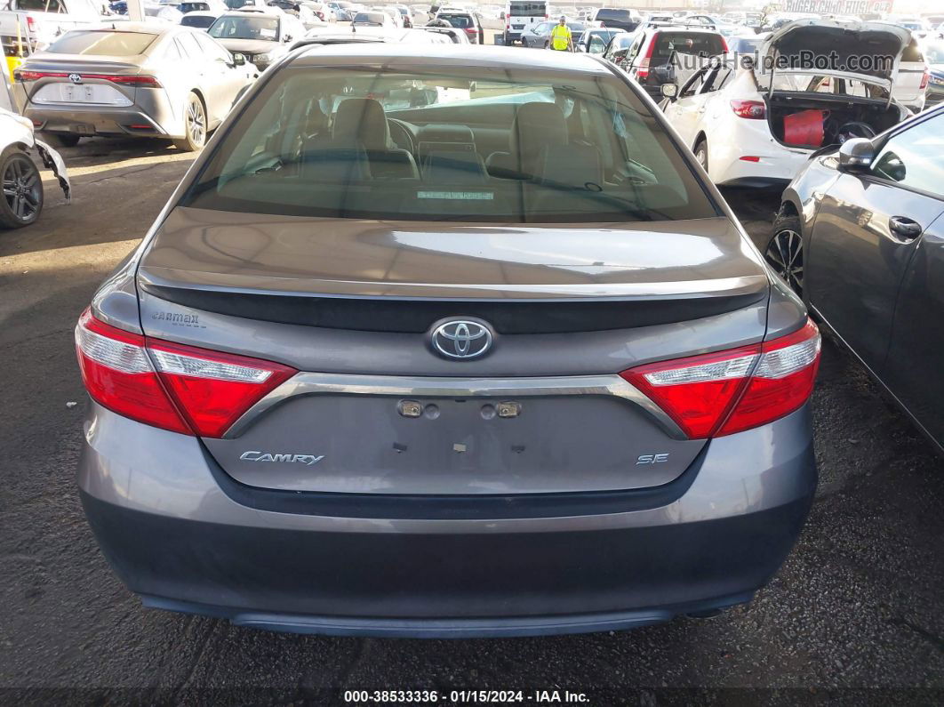 2016 Toyota Camry Se Gray vin: 4T1BF1FK7GU187242