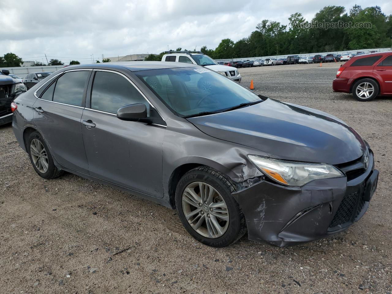 2016 Toyota Camry Le Gray vin: 4T1BF1FK7GU200796