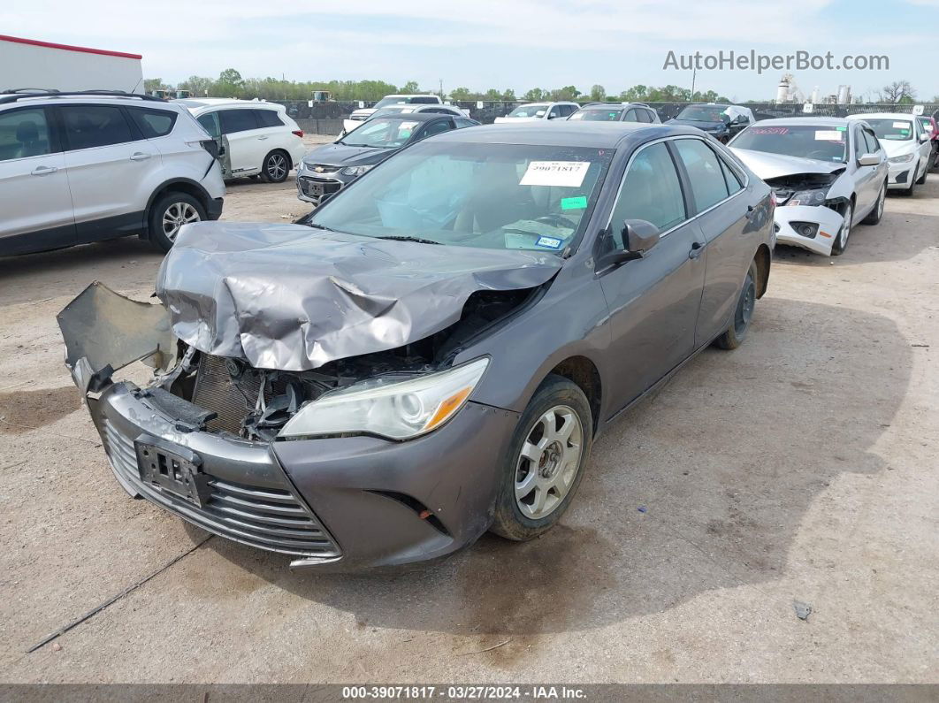 2016 Toyota Camry Le Gray vin: 4T1BF1FK7GU244295