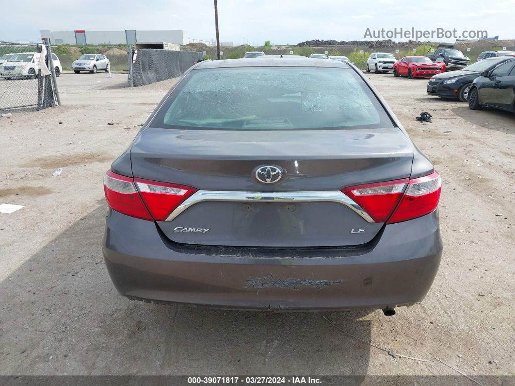 2016 Toyota Camry Le Gray vin: 4T1BF1FK7GU244295