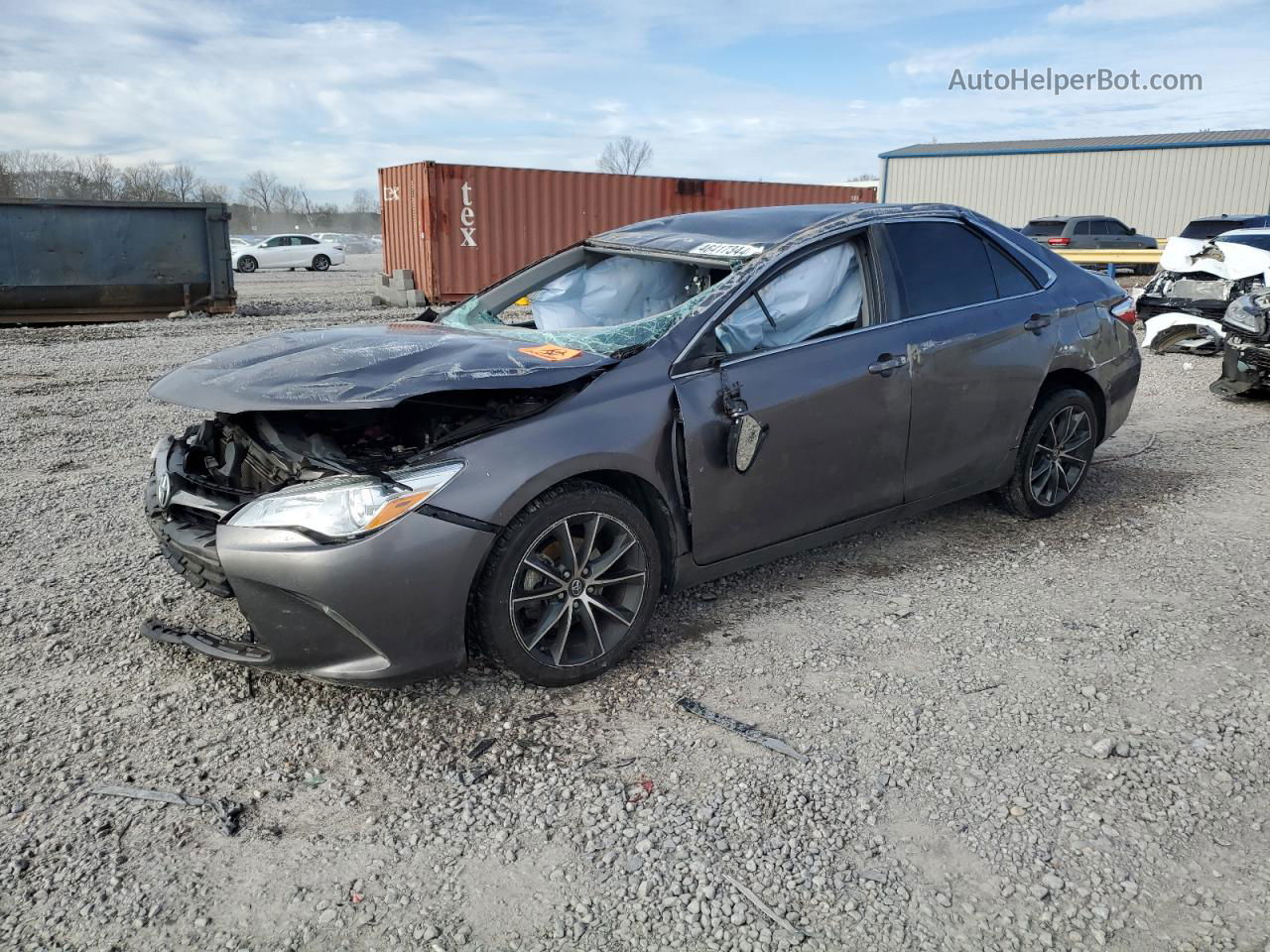 2016 Toyota Camry Le Gray vin: 4T1BF1FK7GU249948