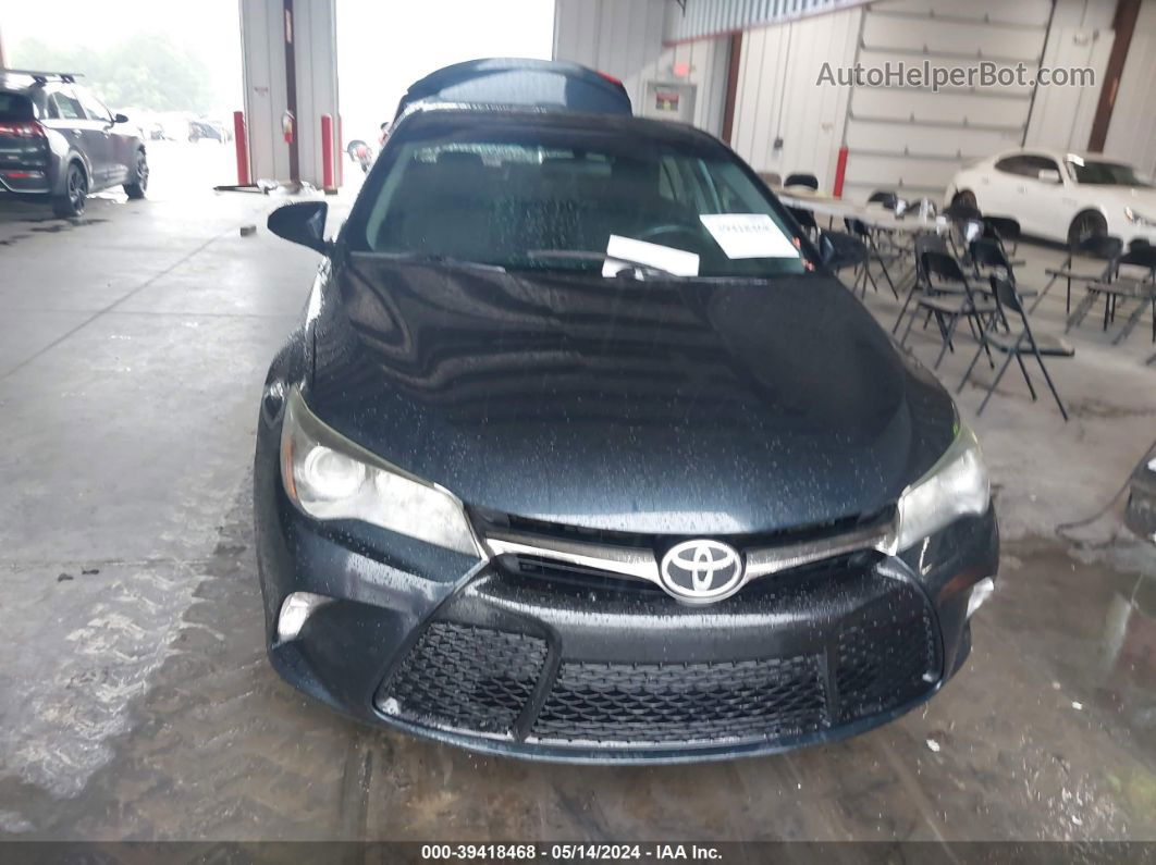 2016 Toyota Camry Se Black vin: 4T1BF1FK7GU255958