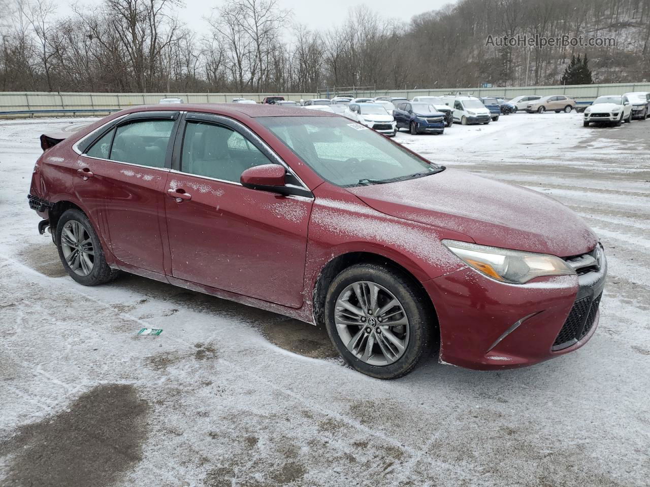 2016 Toyota Camry Le Red vin: 4T1BF1FK7GU503934