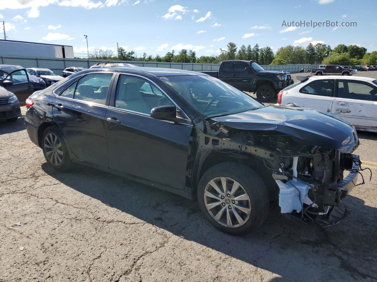 2016 Toyota Camry Le Black vin: 4T1BF1FK7GU507434